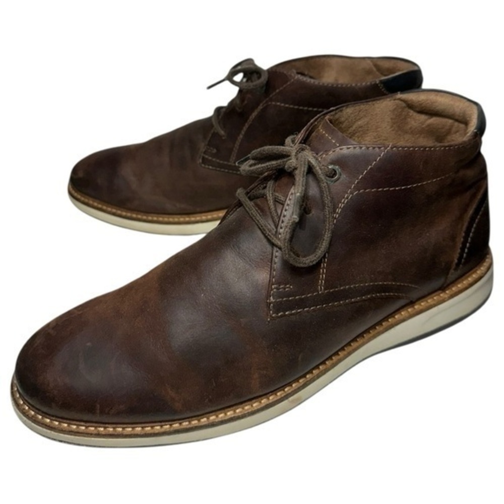 Florsheim Men’s Size 11 Brown Leather Lace Up Scarsdale Chukka Boots